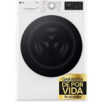 LG Lavadora carga frontal - LG F4WR5510A0W, Serie 550, 10 kg, 1400 rpm, 14 Programas, AI Direct Drive™, Steam™, Autodosificación, Blanco