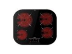 TEKA Placa vitrocerámica - Teka TCC 64310 TTC BK, 4 zonas, Zona grande de 21 cm, 59 cm, Touch control, Negro - Imagen 3