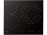 OK Placa vitrocerámica - ok. OBH 2611-1, 3 zonas, Zona grande 30 cm, 59x52 cm, Negro