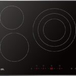 OK Placa vitrocerámica - ok. OBH 2611-1, 3 zonas, Zona grande 30 cm, 59x52 cm, Negro