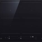LG Placa inducción - LG CBIZ2437B, 4 Zonas, 2 Zonas Flex, 59 cm, Cristal Negro