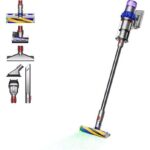 DYSON Aspirador escoba - Dyson v15 Detect™ Fluffy, Potencia automática 240, Accesorio para Colchones y Tapicería, 60 min, Cepillo FluffyOptic, Níquel