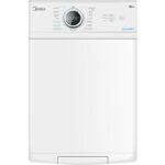MIDEA Lavadora carga superior - Midea MF100T70B/W-ES, 7 kg, 1200 rpm, 15 Programas, Monitor LED, Blanco