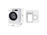 SAMSUNG Lavadora carga frontal - Samsung WW90CGC04DAEEC, 9 kg, 1400 rpm, EcoBubble™, Función WiFi con SmartThings, Blanco - Imagen 8