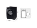 SAMSUNG Lavadora carga frontal - Samsung WW90CGC04DABEC, 9kg, 1400 rpm, EcoBubble™, Función WiFi con SmartThings, Negro - Imagen 8