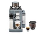 DE LONGHI Cafetera superautomática - De'Longhi Rivelia EXAM440.55.G, 1450W, 19 bar, Molinillo integrado, LatteCremaHot, Depósito leche, Táctil, 16 rec