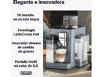 DE LONGHI Cafetera superautomática - De'Longhi Rivelia EXAM440.55.G, 1450W, 19 bar, Molinillo integrado, LatteCremaHot, Depósito leche, Táctil, 16 rec - Imagen 2