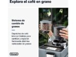 DE LONGHI Cafetera superautomática - De'Longhi Rivelia EXAM440.55.G, 1450W, 19 bar, Molinillo integrado, LatteCremaHot, Depósito leche, Táctil, 16 rec - Imagen 3