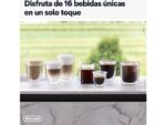 DE LONGHI Cafetera superautomática - De'Longhi Rivelia EXAM440.55.G, 1450W, 19 bar, Molinillo integrado, LatteCremaHot, Depósito leche, Táctil, 16 rec - Imagen 5