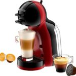KRUPS Cafetera de cápsulas - Krups Nescafé Dolce Gusto Mini Me KP123HAS, 1500 W, 15 Bar, 0.8 L, Calentamiento en 30 s, Selector cantidad bebida, Rojo