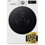 LG Lavadora carga frontal - LG F4WR7010AGW, Serie 700, 10 kg, 1400 rpm, 14 Programas, Steam™, Clase A-10%, Blanco