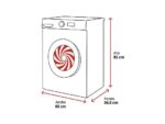 LG Lavadora carga frontal - LG F4WR7510AGH, Serie 750, 10 kg, 1400 rpm, 14 programas, Autodosificador de detergente, TurboWash™360, Blanco - Imagen 2