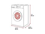 LG Lavadora secadora - LG F4DR7011AGS, 11kg / 6kg, 1400 rpm, 14 programas, AI Direct Drive ™, Steam™, Inox antihuellas - Imagen 2