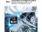 LG Lavadora secadora - LG F4DR5509A1W, 9 kg / 6 kg, 1400 rpm, 14 programas, AI Direct Drive™, Autodosificación, Blanco - Imagen 4
