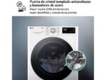 LG Lavadora secadora - LG F4DR5509A1W, 9 kg / 6 kg, 1400 rpm, 14 programas, AI Direct Drive™, Autodosificación, Blanco - Imagen 6