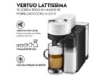 DE LONGHI Cafetera de cápsulas - De'Longhi Nespresso® Vertuo Lattissima ENV300.W, 1500 W, 1.6 l, Depósito de leche, Calentamiento 30s, Blanco - Imagen 3