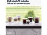 DE LONGHI Cafetera superautomática - De'Longhi Rivelia EXAM440.55.BG, 1450W, 19bar, Molinillo integrado,LatteCremaHot, Depósito leche, Táctil, 16 rece - Imagen 5