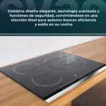 SVAN Placa de inducción - SVAN SI3601SB32, 3 zone(s) zonas, 590 mm, Negro - Imagen 6