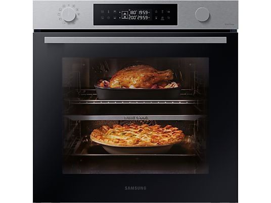 1565232_1 SAMSUNG Horno - Samsung NV7B4450VAS/U1, Multifunción, Pirolítico, 76 l, 59.5 cm, Dual Cook, WiFi, Inox - Imagen 1