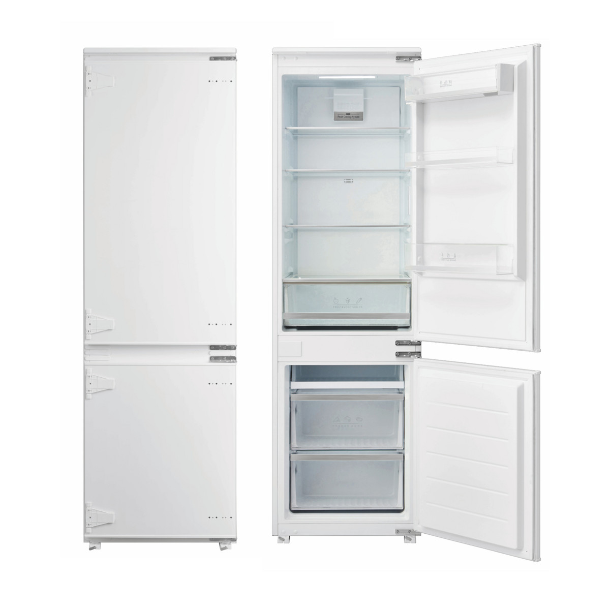 156615308_1 CATA Frigorífico Combi - CATA CI-54177 NF /C, No Frost, Altura 178,5 cm, Capacidad 180 l, Blanco - Imagen 1