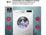 LG Lavadora secadora - LG F4DR5009A3W, Serie 500, 9kg/6kg, 1400 rpm, 12 programas, Blanco - Imagen 5