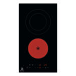 ELECTROLUX Placa de vitrocerámica - ELECTROLUX LHR3233CK, 2.0000 zonas, 29 cm, Negro
