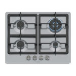 BOSCH Placa de gas - BOSCH Serie 4 PGH6B5K90, 4 zone(s) zonas, 58,2 cm, Acero inoxidable