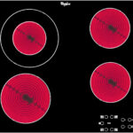 WHIRLPOOL Placa de vitrocerámica - WHIRLPOOL AKT 8130 NE, 4 zone(s) zonas, 580 mm, Negro, Rojo