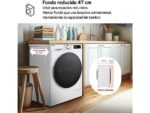 LG Lavadora secadora - LG F2DR5S09A1W, 9 kg+5 kg, 1200 rpm, 12 programas, Blanco - Imagen 8