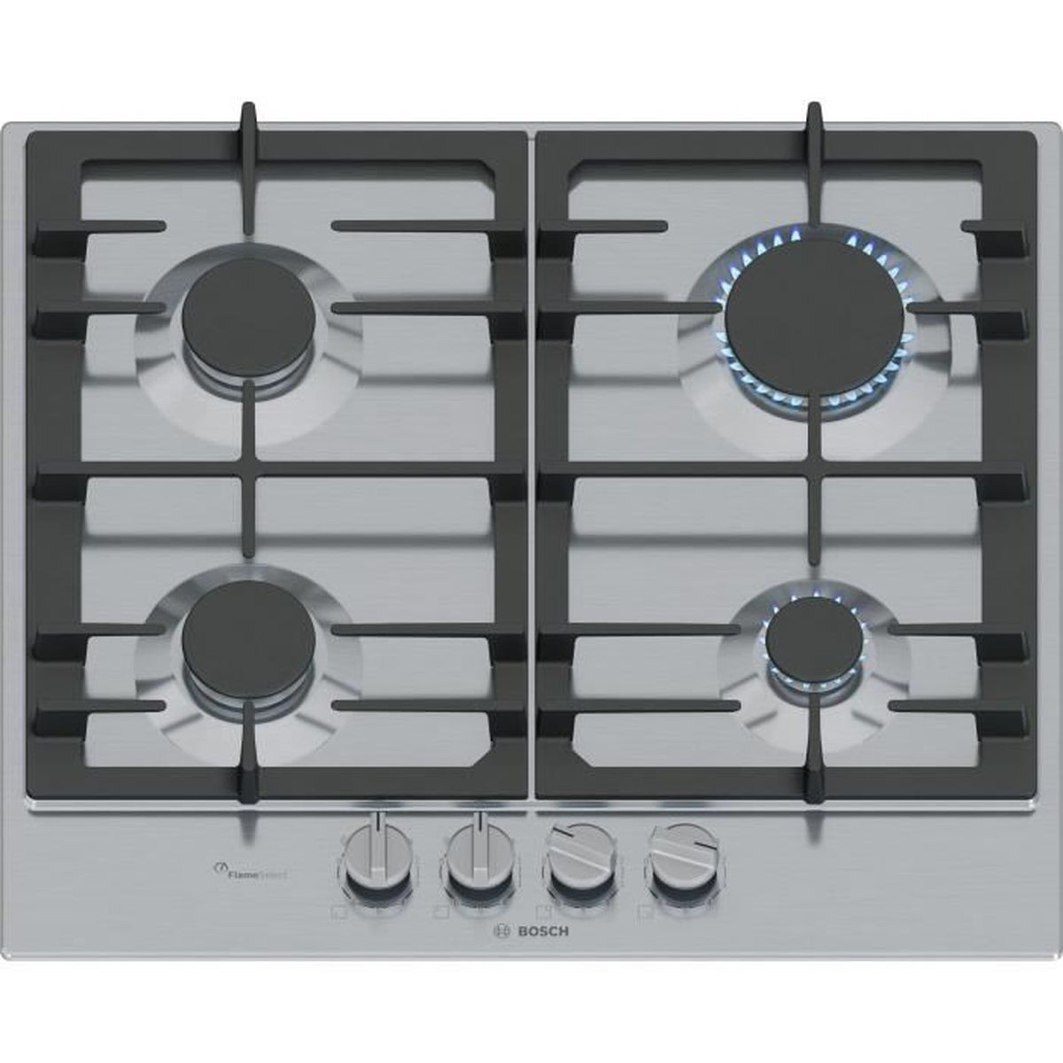 156724824_1 BOSCH Encimera de gas - BOSCH PCP6A5I90, 4.0000 zonas, 58,2 cm, Acero - Imagen 1