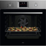 AEG Horno multifunción - AEG Series 6000 OS6PB51AM, Integrable, Pirolítico, 71 l, 595 mm, Negro, Acero inoxidable
