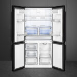 SMEG Frigorífico americano - SMEG FQ60NDE, No Frost, Altura 1820 mm, Capacidad 572 l, Negro - Imagen 2