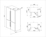 SMEG Frigorífico americano - SMEG FQ60XE, No Frost, Altura 182,00 cm, Capacidad 541 l, Efecto inox - Imagen 7