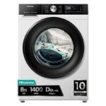 HISENSE Lavadora secadora - Hisense WD3S8043BW3, 8 kg/5 kg, 1400 rpm, 16 programas. Clase A-30%, WiFi, Blanco