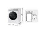 SAMSUNG Lavadora carga frontal - Samsung WW11DB8B95GHU3, 11 kg, 1400 rpm, Autodosificación, QuickDrive™, AI EcoBubble™, Blanco - Imagen 8