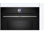BOSCH Horno compacto con microondas - Bosch CMG7761B1, Convencional, Limpieza Pirolítica y con agua, 45 l, Aire caliente 4D, Home Connect , 60 cm, Neg - Imagen 3