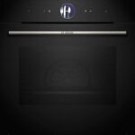 BOSCH Horno a vapor - Bosch HSG7361B1, Multifunción, Hidrolítica, 71 l, Steam Plus, Pantalla táctil TFT Plus, 59.4 cm, Negro