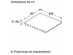BOSCH Placa inducción - Bosch PID675HC1E, 3 zonas, Zona de cocción triple de 32 cm, 60 cm, Direct select, PerfectFry Plus, Negro - Imagen 2