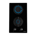 JOCEL Placa de gas - JOCEL JP2GV009081, 2 zonas, 30 cm, Negro
