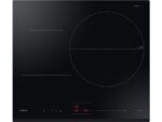 SAMSUNG Placa inducción - Samsung NZ63C4036GK/U1, 3 zonas, zona de 32 cm de diámetro, 59 cm, WiFi con SmartThings, Negro