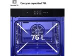 LG Horno a vapor - LG WS9D7672WM, Multifunción, Pirolítico, 76 l, 59.2 cm, Cristal negro mate - Imagen 7