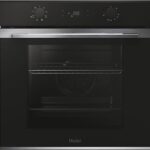 HAIER Horno - Haier ID Series 2 H6 ID2P3T1HTX, Multifunción, Limpieza por agua, 78 l, Cavidad XXL, 9 funciones, 60 cm, Negro