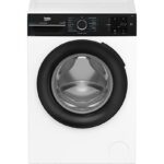BEKO Lavadora carga frontal - Beko Energy Spin BM3WFSU38213, 8 kg, 1200 rpm, 15 Programas, Motor ProSmart Inverter, Función Vapor, Blanco