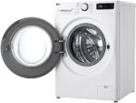 LG Lavadora carga frontal - LG F4WR5010A6W, 10 kg, 1400 rpm, 11 programas, AI Direct Drive™, Steam™, Blanco - Imagen 8