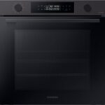 SAMSUNG Horno - Samsung Dual Cook NV7B4430ZAB/U1, Multifunción, Pirolítico, 76l, 59.5 cm, Función WiFi con SmartThings, Negro