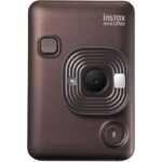 FUJIFILM Cámara instantánea - Fujifilm Instax Mini LiPLay, 86 mm x 54 mm, Imágenes JPEG, 2560 × 1920 píxeles, Deep Bronze