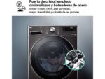 LG Lavadora carga frontal - LG F0P3CYV2E, 20 kg, 1000 rpm, 14 programas, AI Direct Drive™, TurboWash™360˚, Acero negro - Imagen 7