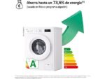 LG Lavadora carga frontal - LG F4X1008NWH, 8 kg, 1400 rpm, 10 programas, AI Direct Drive™, ThinQ™, Blanco Marfil - Imagen 3