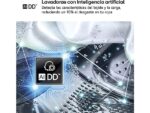LG Lavadora carga frontal - LG F4X1008NWH, 8 kg, 1400 rpm, 10 programas, AI Direct Drive™, ThinQ™, Blanco Marfil - Imagen 5