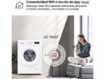 LG Lavadora carga frontal - LG F4X1008NWH, 8 kg, 1400 rpm, 10 programas, AI Direct Drive™, ThinQ™, Blanco Marfil - Imagen 7